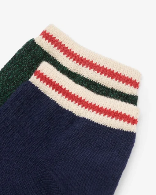 Adult Cotton Cabin Ped Sock 2 Pack