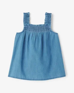 Baby Chambray Smocked Dress