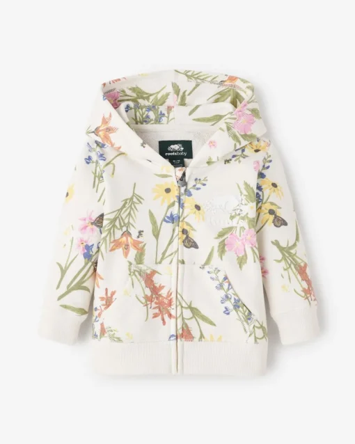 Baby Floral Full Zip Hoodie
