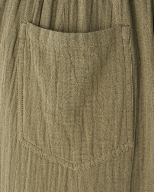 Isla Cotton Gauze Pull On Pant