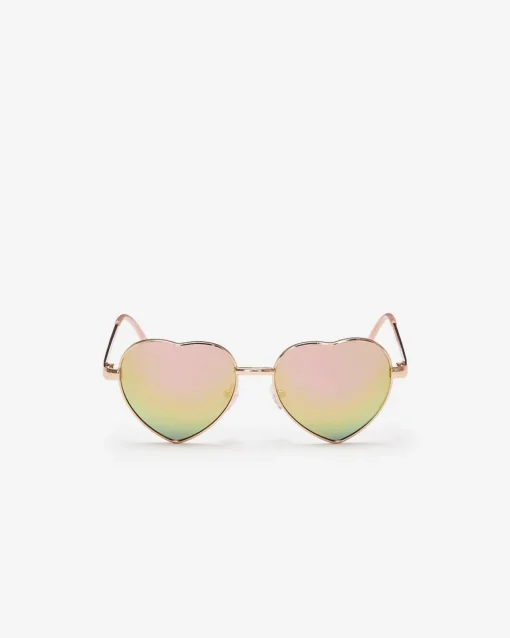 Kids Metal Heart Sunglasses