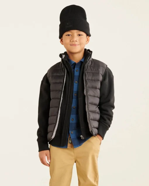 Kids Roots Reversible Puffer Vest