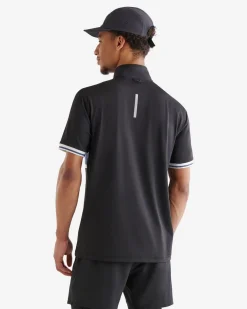 Renew Short Sleeve Half Zip Stein