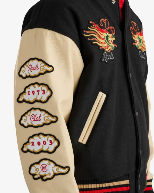 Roots X Clot Lunar New Year Dragon Varsity Jacket